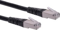 Roline S/FTP Cat6 RJ45 Patch kábel 0.5m - Fekete