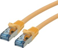 Roline S/FTP Cat6a RJ45 Patch kábel 15m - Sárga
