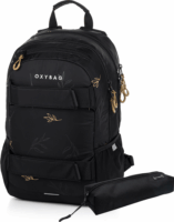 Oxybag Sport Flowers iskolatáska - Fekete