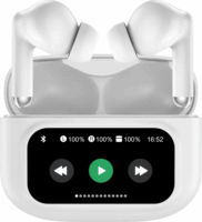 Denver TWD-305 Bluetooth Érintőképernyős Fülhallgató Headset Töltőtokban - Fehér