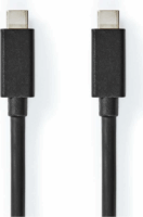Nedis CCGL64020BK10 USB-C apa - USB-C apa 3.2 Adat és töltő Kábel 1m - Fekete