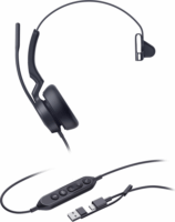 Yealink UH46 USB-C/USB-A MS Teams Call Center Mono Headset - Fekete
