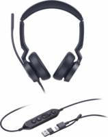 Yealink UH46 USB-C/USB-A Dual MS Teams Call Center Sztereo Headset - Fekete