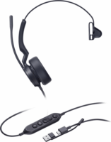 Yealink UH44 USB-C/USB-A Call Center Mono Headset - Fekete
