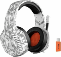 MeeTion BTH014 Wireless Gamer Fejhallgató Headset - Fehér / Szürke