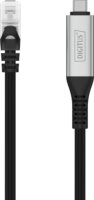 Digitus AK-300601-150-S USB-C 3.2 - S/FTP Patch Kábel 15m - Fekete