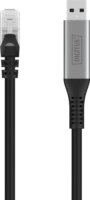 Digitus AK-300600-100-S USB-A 3.2 - RJ45 Patch Kábel 10m - Fekete