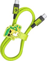 Ugreen L512 Genshin Impact 100W USB-C Adat és töltőkábel 1m - Neon zöld