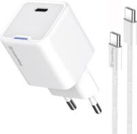 ColorWay 054PDC USB-C Hálózati gyorstöltő szett 30W - Fehér
