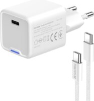 ColorWay 052PDC USB-C Hálózati töltő szett 25W - Fehér