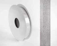 Iris Karácsonyi Hópihés díszítő textil szalag 15mm/10méter - Ezüst