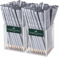 Faber-Castell Grip 2001 Háromszögletű "HB" Grafitceruza display - Ezüst (144 db/csomag)