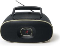 Muse MD-202 VT Hordozható Vintage CD / FM rádió - Fekete / Arany