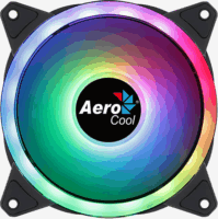 AeroCool Duo 12 120mm ARGB LED PWM Rendszerhűtő ventilátor - Fekete
