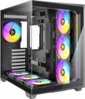 Antec C5 ARGB Midi Torony Számítógépház + 7db 120mm ventilátor - Fekete