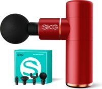 SKG F3-EN Akkus masszázspisztoly 4 masszázsfejjel - Piros