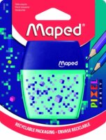 Maped Pixel Party Kétlyukú tartályos kézi hegyező - Kék/Zöld