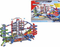 Majorette Super City Garage 7 szintes autópálya fény és hanghatásokkal és 6db kisautóval