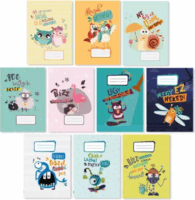 PD School Monsters 1. osztályos A5 Vonalas füzet - Többféle