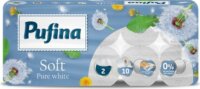 Pehart Tec Grup S.A. Pufina Soft White 3 rétegű Toalettpapír Illatmentes (10 tekercs)