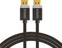 Savio CL-165 DisplayPort - DisplayPort 1.4 kábel 1m - Fekete
