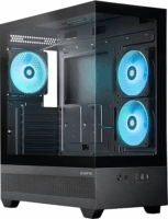 Chieftec Vista Midi Torony Számítógépház + 3db 120mm ARGB Ventilátor - Fekete