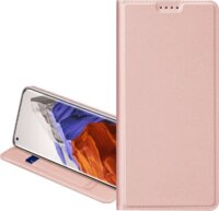 Dux Ducis Skin Pro Samsung Galaxy S23 Ultra Flip Műbőr Telefontok - Rozéarany