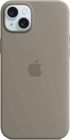 Apple iPhone 15 Plus Eredeti MagSafe Szilikon Telefon Tok - Agyag