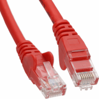 Lindy UTP Cat6 RJ45 Patch Kábel 0.5m - Piros