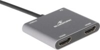 Bluestork HUB-DUO-HDMI USB-C apa - 2xHDMI anya Adapter