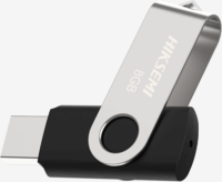 Hiksemi Rotary M200S USB-A 3.0 32GB Pendrive - Ezüst / Fekete