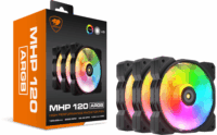 Cougar MHP 120 ARGB 120mm PWM Rendszerhűtő ventilátor 3db - Fekete