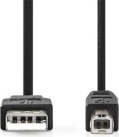 Nedis CCGL60100BK50 USB-A apa - USB-B apa 2.0 Nyomtató kábel 5m - Fekete