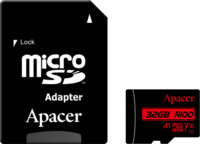 Apacer 32GB V10 A1 MicroSDHC UHS-I CL10 Memóriakártya + Adapter