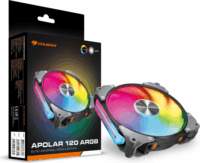 Cougar Apolar 120 ARGB 120mm PWM Rendszerhűtő Ventilátor - Fekete