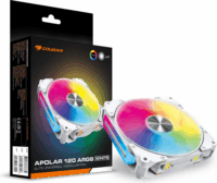 Cougar Apolar 120 ARGB 120mm PWM Rendszerhűtő Ventilátor - Fehér