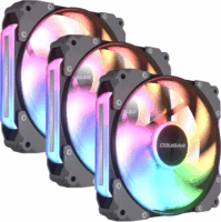Cougar Apolar 120 Reverse Blade ARGB 120mm PWM Rendszerhűtő ventilátor 3db - Fekete