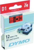 DYMO LM D1 Feliratozógép szalag 12mm fekete betű / piros alap