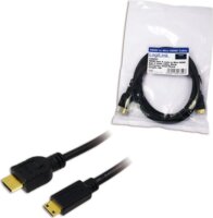 Logilink HDMI apa - Mini HDMI apa Kábel 2m - Fekete