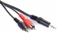 Gembird Jack 3,5mm apa - 2x RCA apa Audio kábel 0.2m