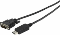 Kolink DisplayPort M - DVI M Adapterkábel 1m Fekete