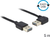 Delock EASY-USB 2.0-A apa > apa kábel, 90°-ban forgatott, 5 m