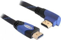 Delock Cable High Speed HDMI with Ethernet - HDMI A male > HDMI A male angled 5 m