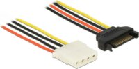 DeLOCK 60136 Tápkábel 20cm (SATA 15pin anya - Molex 4pin anya)