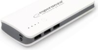 Esperanza Radium Powerbank 8000mAh 10,5W (2.1A / 5V) - Fehér / Szürke