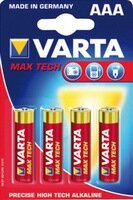 Varta MAX TECH AAA mikro elem 4db