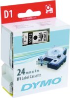 DYMO LM D1 Feliratozógép szalag 24mm fekete betű / fehér alap