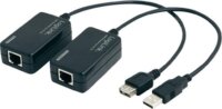 LogiLink USB A M/F extender 60m UTP fekete