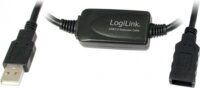 LogiLink USB 2.0 hosszabbító kábel fekete 10m