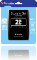 Verbatim 2TB Store 'n' Go USB 3.0 Portable 2,5" External HDD - Fekete